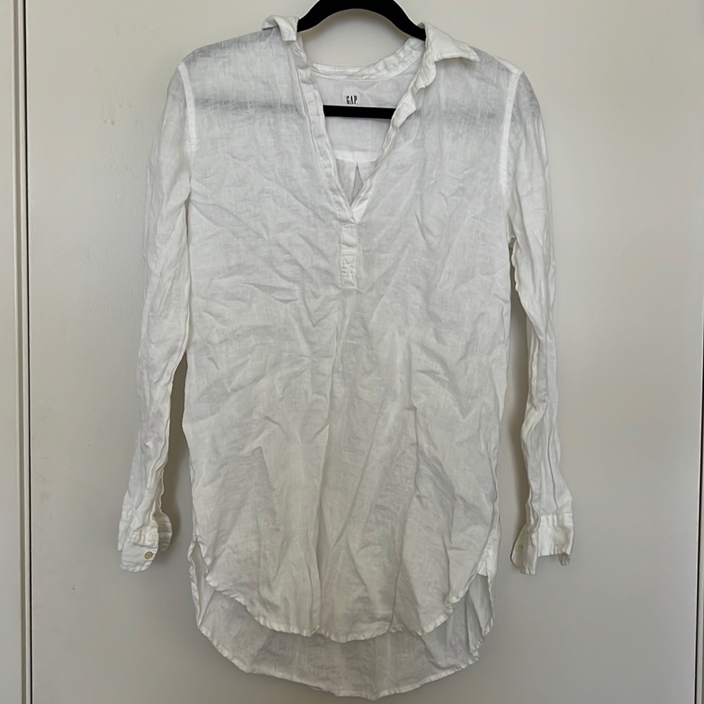 Gap 100% Linen Long Sleeve
